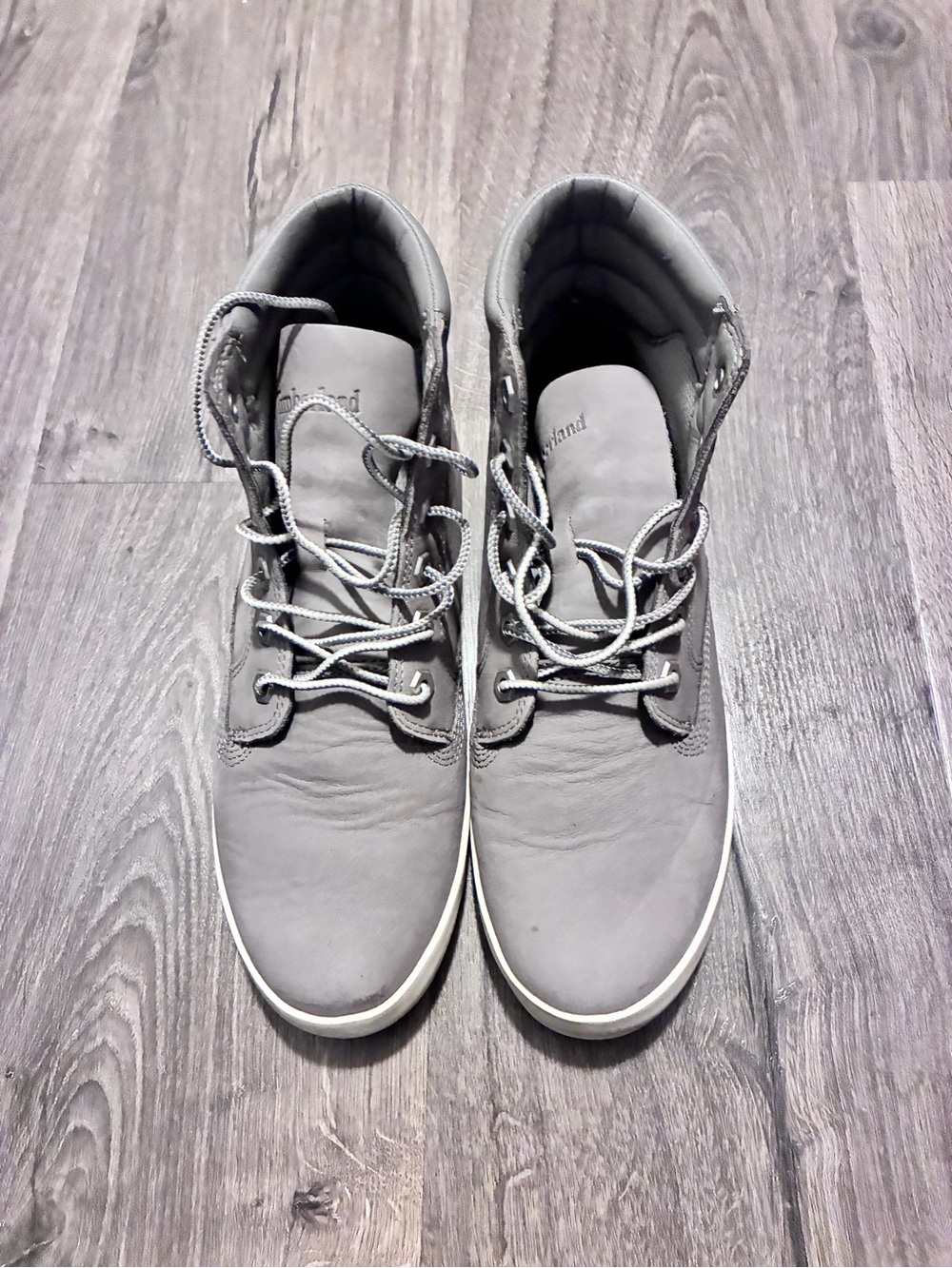 Timberland Gray Lace-Up Ankle Boots